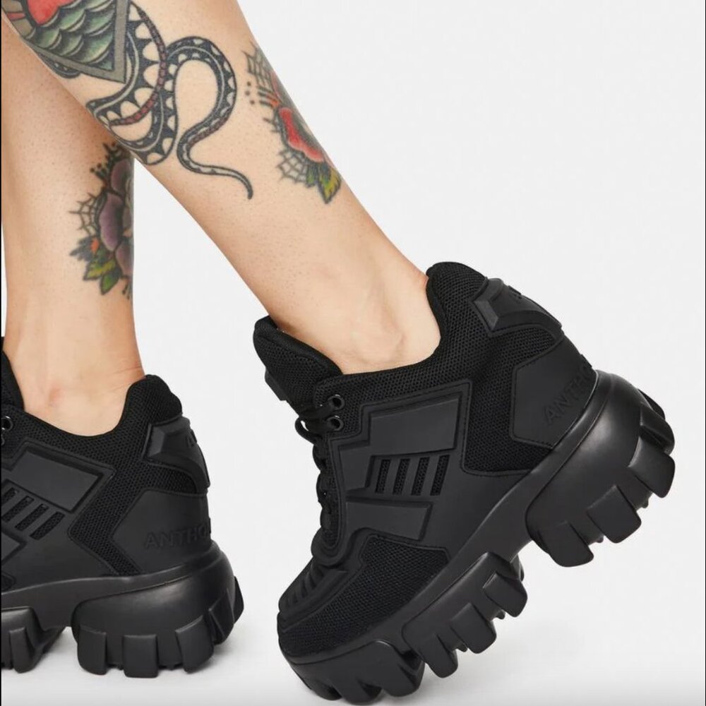 Anthony Wang Blackout Platform Sneakers